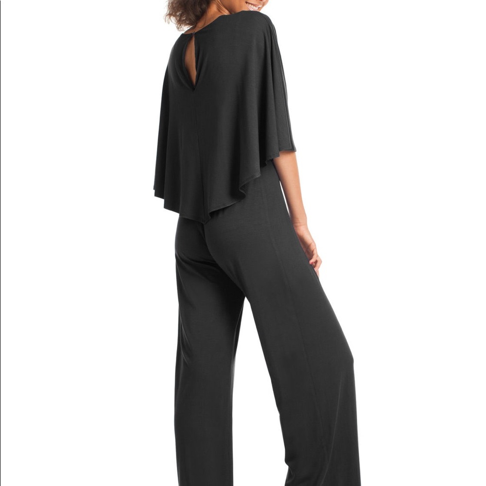 Trina Turk Sapphire Cape Jumpsuit